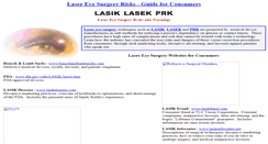 Desktop Screenshot of consumers.lasikfraud.com